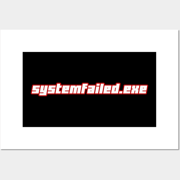 system failed mr robot tv show Wall Art by untagged_shop